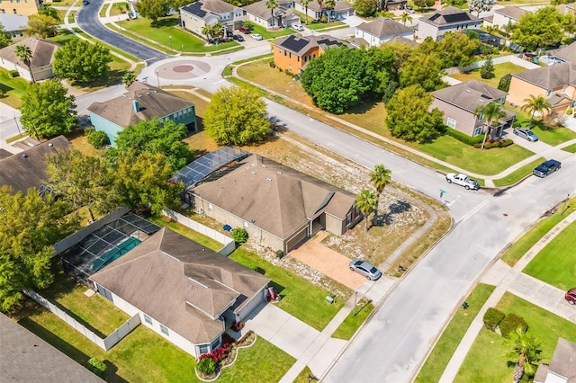 aerial view featuring a residential view