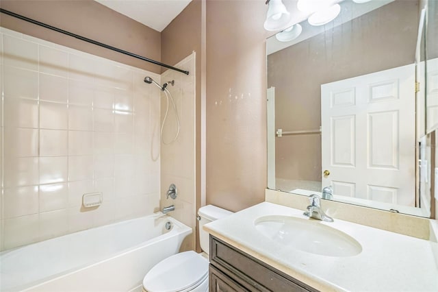 807 Ayden Oak Ln, Ocoee, FL 34761 - full bathroom featuring vanity, washtub / shower combination, and toilet