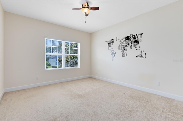 15485 Sandfield Loop, Winter Garden, FL 34787 - carpeted empty room with baseboards and a ceiling fan