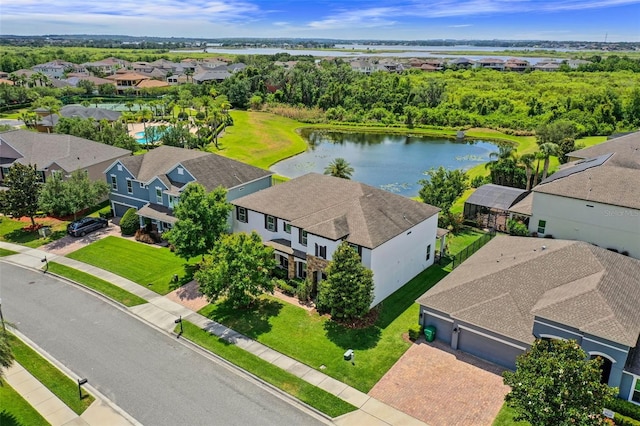 408 Egret Place Dr, Winter Garden, FL 34787 - aerial view of residential area featuring a nearby body of water