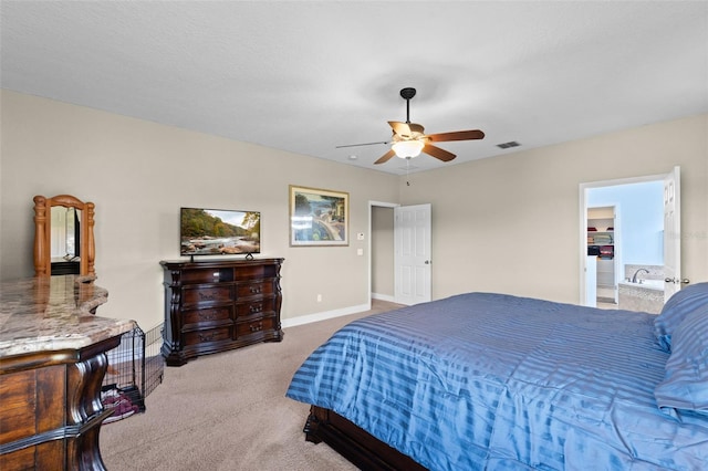 408 Egret Place Dr, Winter Garden, FL 34787 - carpeted bedroom with baseboards and a ceiling fan
