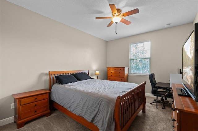 408 Egret Place Dr, Winter Garden, FL 34787 - bedroom featuring carpet flooring, baseboards, a desk, and ceiling fan
