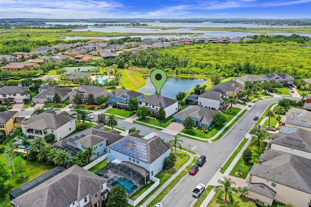 408 Egret Place Dr, Winter Garden, FL 34787 - aerial perspective of suburban area with a large body of water
