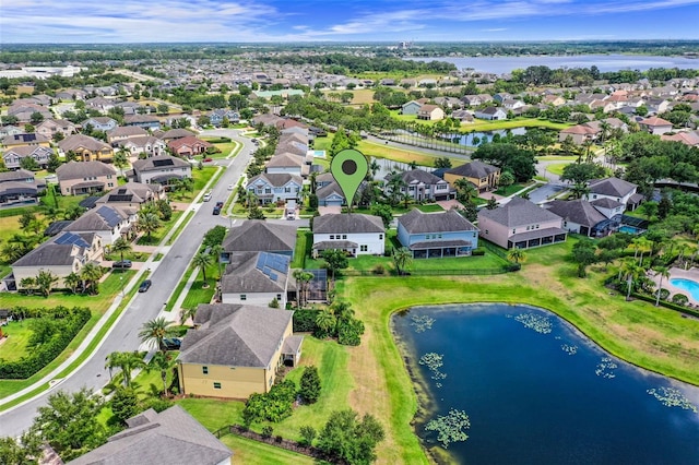 408 Egret Place Dr, Winter Garden, FL 34787 - aerial perspective of suburban area featuring a large body of water