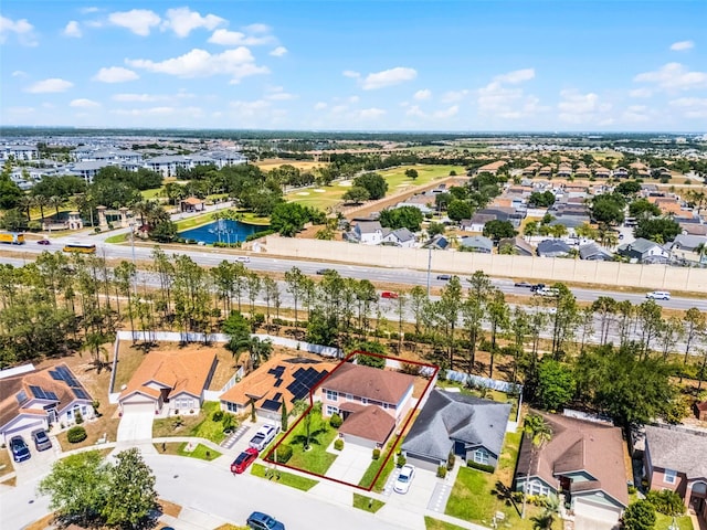 bird's eye view featuring a residential view