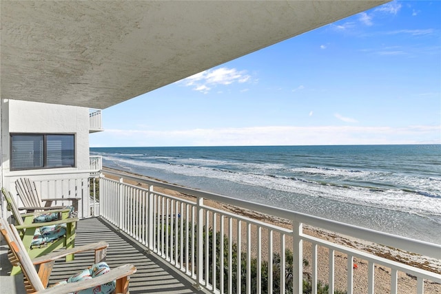 5301 S Atlantic Ave Unit 51, New Smyrna Beach, FL 32169 - balcony with a beach view and a water view