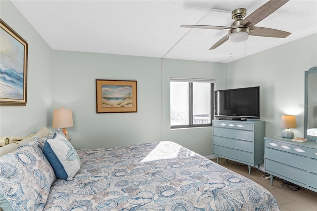 5301 S Atlantic Ave Unit 51, New Smyrna Beach, FL 32169 - bedroom with ceiling fan