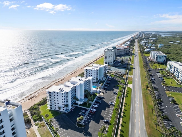 5301 S Atlantic Ave Unit 51, New Smyrna Beach, FL 32169 - bird's eye view with a water view and a beach view