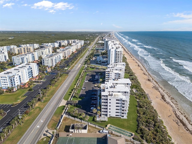 5301 S Atlantic Ave Unit 51, New Smyrna Beach, FL 32169 - aerial view with a beach view and a water view
