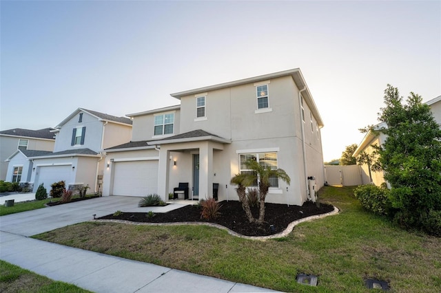 555 Meadow Bend Dr, Davenport, FL 33837 - traditional-style home featuring stucco siding, concrete driveway, and a garage
