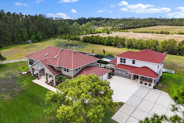 drone / aerial view