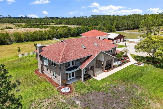 birds eye view of property
