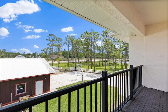 view of balcony