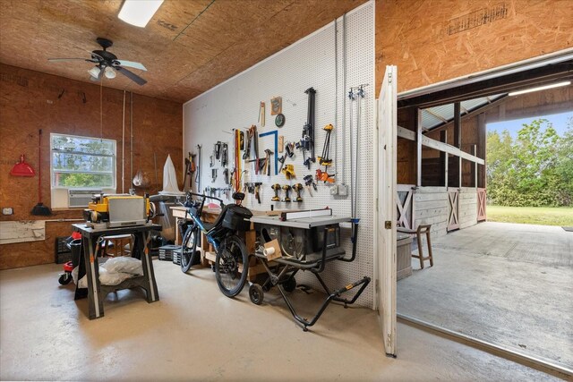 interior space featuring cooling unit