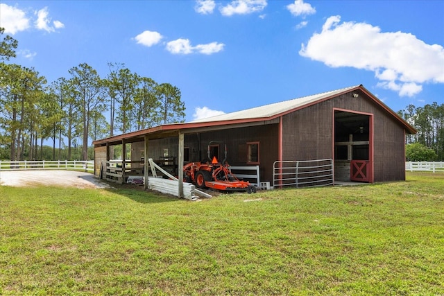 exterior space with an exterior structure and an outdoor structure