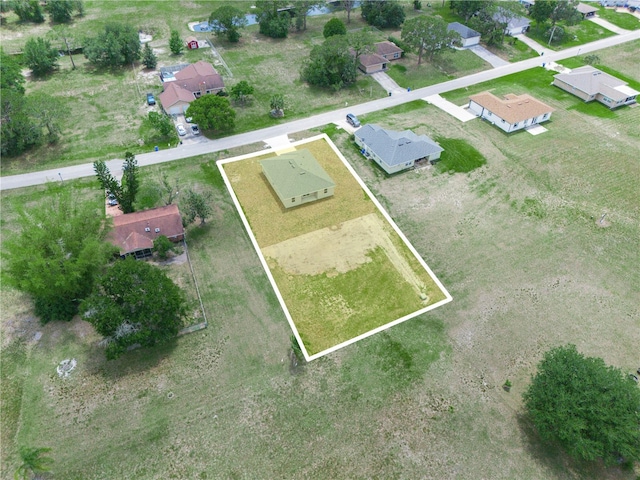 aerial view featuring a residential view