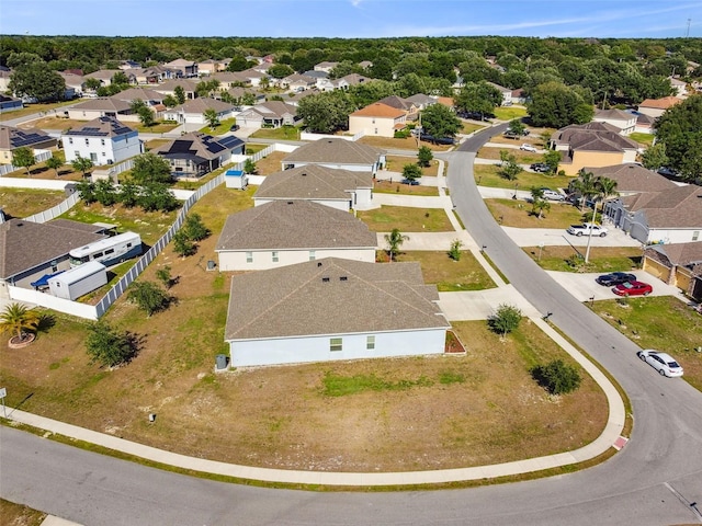 aerial view featuring a residential view