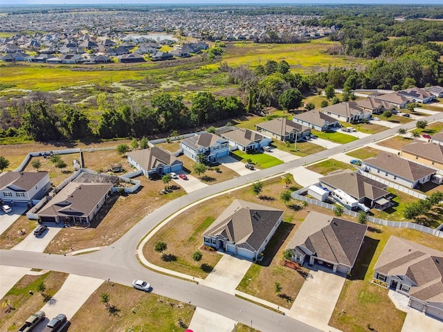 drone / aerial view with a residential view