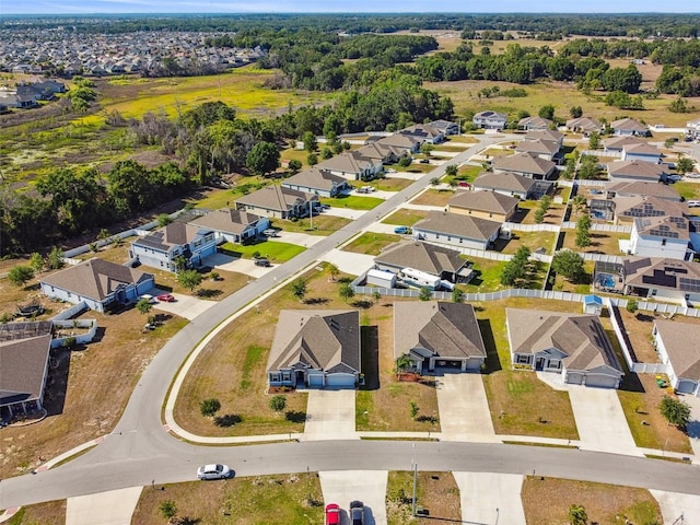 bird's eye view featuring a residential view