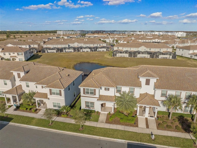 bird's eye view with a residential view
