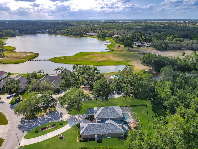 3008 Sutton Woods Dr, Plant City, FL 33566 - bird's eye view with a water view