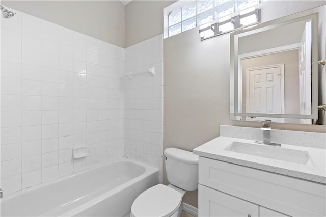 9885 Montclair Cir, Apopka, FL 32703 - full bathroom with toilet, shower / washtub combination, and vanity