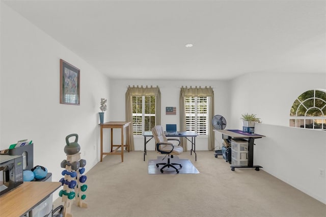 2658 Palmetto Ridge Cir, Apopka, FL 32712 - carpeted home office with plenty of natural light