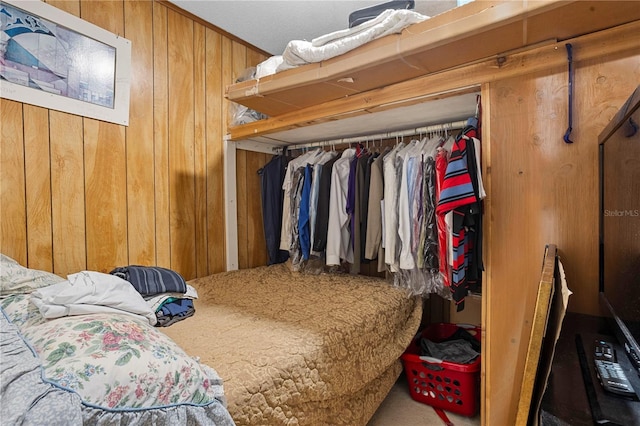 1828 Matterhorn Dr, Orlando, FL 32818 - carpeted bedroom with wooden walls