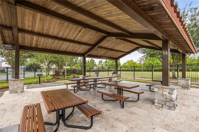 9567 Meadow Hunt Way, Winter Garden, FL 34787 - view of home's community featuring outdoor dining area, a fenced backyard, and a patio area