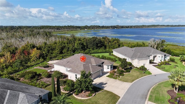 871 Iron Oak Way, The Villages, FL 32163 - aerial view featuring a water view