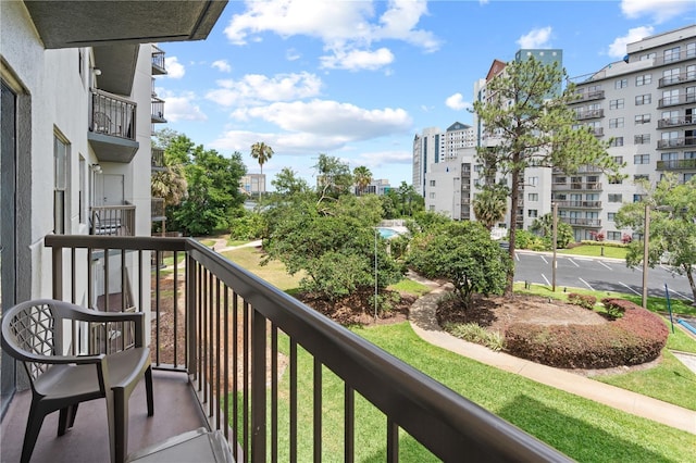 view of balcony
