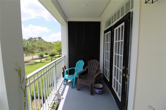 view of balcony