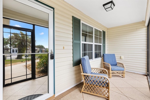 balcony with covered porch