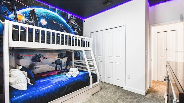 2936 Protagonist St, Kissimmee, FL 34746 - carpeted bedroom with a closet and visible vents