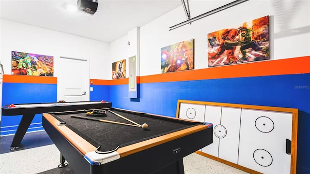 2936 Protagonist St, Kissimmee, FL 34746 - rec room featuring speckled floor, pool table, and electric panel