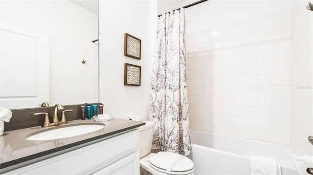 2936 Protagonist St, Kissimmee, FL 34746 - bathroom with toilet, shower / tub combo with curtain, and vanity