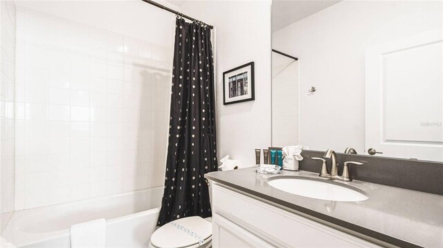 2936 Protagonist St, Kissimmee, FL 34746 - bathroom with toilet, shower / bath combo, and vanity