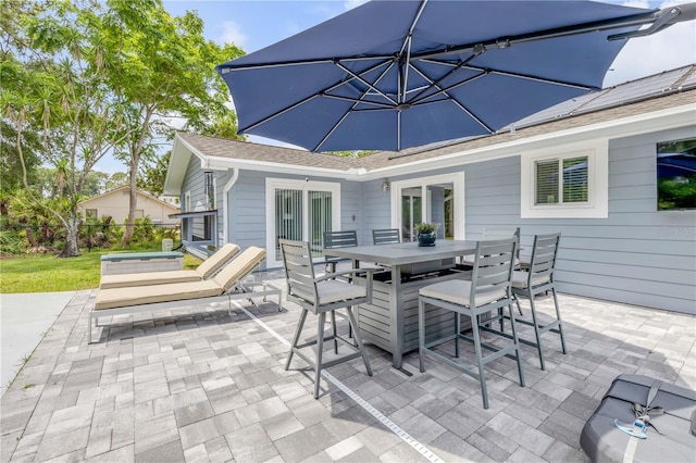 view of patio / terrace featuring outdoor dining area