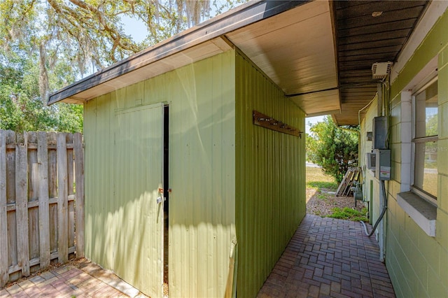1108 Gibson St, Leesburg, FL 34748 - view of shed featuring fence
