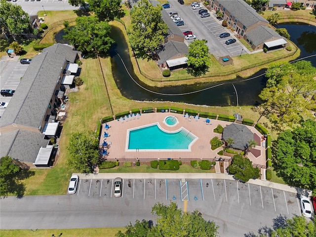 611 Casa Park A Ct, Winter Springs, FL 32708 - drone / aerial view featuring a water view
