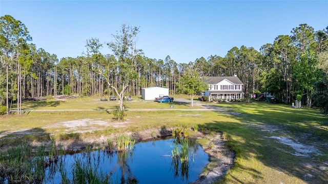 1555 Seminole Run Rd, Osteen, FL 32764 - birds eye view of property with a water view