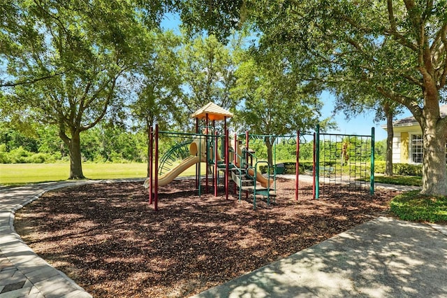 view of community jungle gym