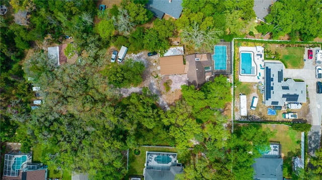 530 Webster St, Lake Mary, FL 32746 - aerial view of property and surrounding area featuring a pool area