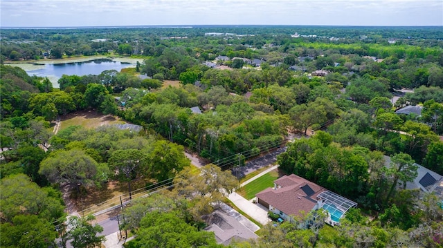 530 Webster St, Lake Mary, FL 32746 - drone / aerial view of a nearby body of water and a forest