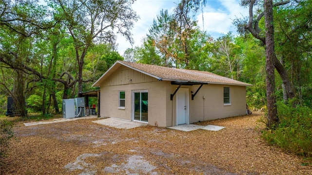 530 Webster St, Lake Mary, FL 32746 - back of house with concrete block siding