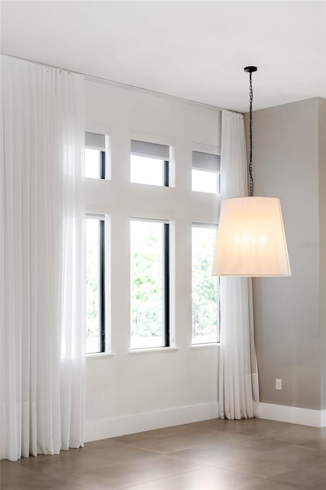 interior space with baseboards