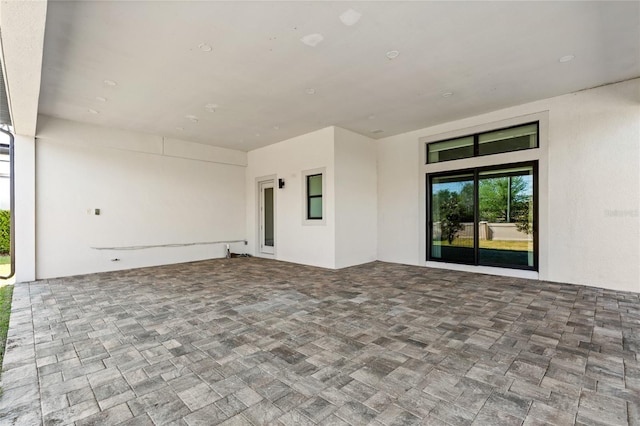view of spare room