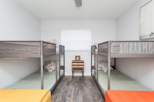 631 Trailwood Dr, Altamonte Springs, FL 32714 - bedroom with ceiling fan and wood finished floors