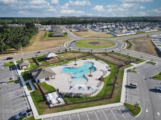 bird's eye view featuring a residential view