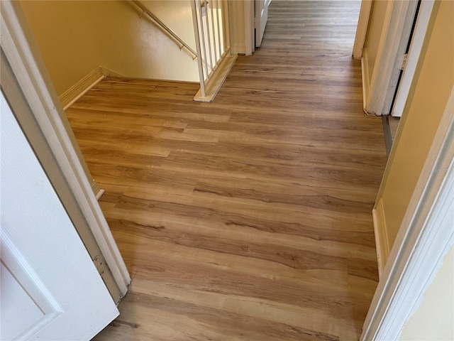 details with baseboards and wood finished floors